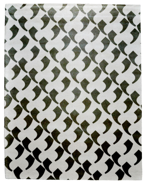 Patterned C Wool Signature Rug, 6' Square