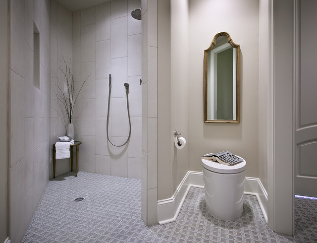 Accessible Guest Bath contemporaneo-cuarto-de-bano