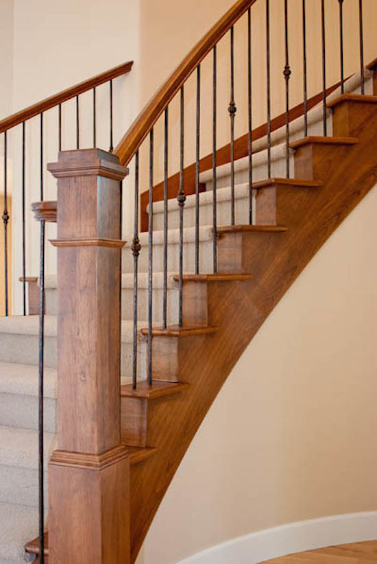 Inspiration for a transitional staircase remodel in Denver