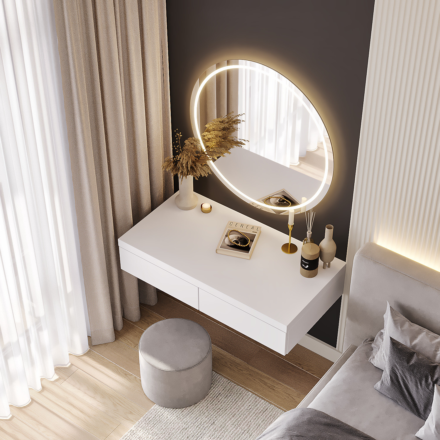 Дизайн проект квартиры площадью 80 кв.м. в г. Ростове-на-Дону /стадия-реализация