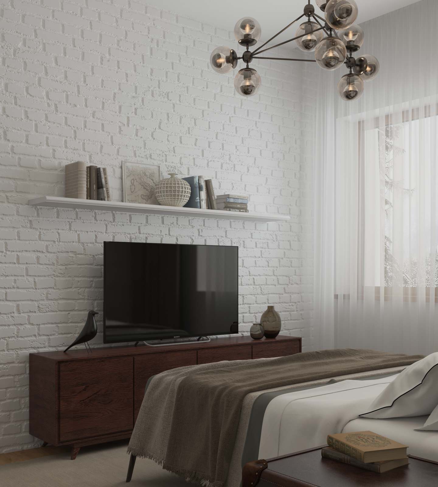 дизайн-проект интерьера деревянного загородного дома