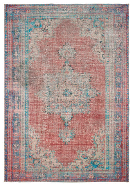 Oriental Weavers Sofia Collection Red/ Blue Oriental Indoor Area Rug 1'9"X2'8"