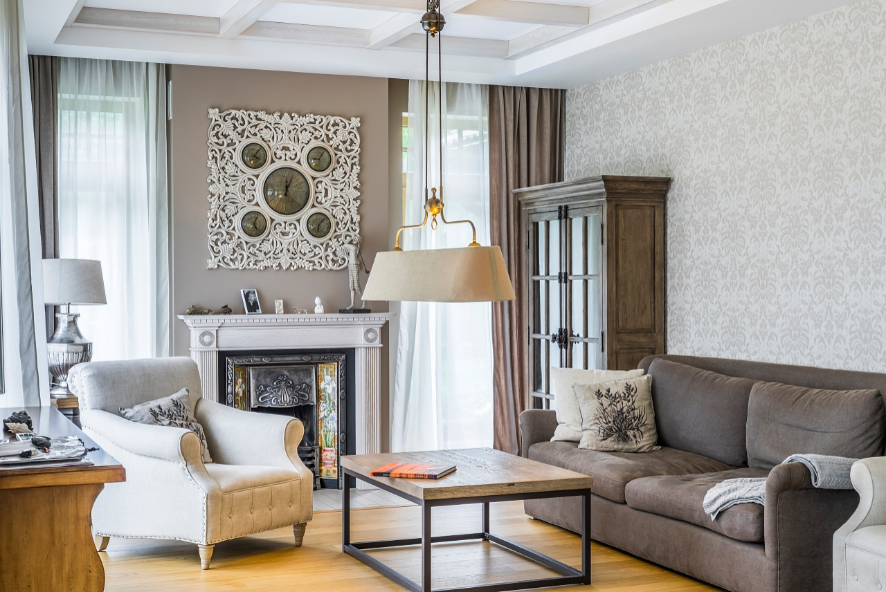 Стильный интерьер загородного дома