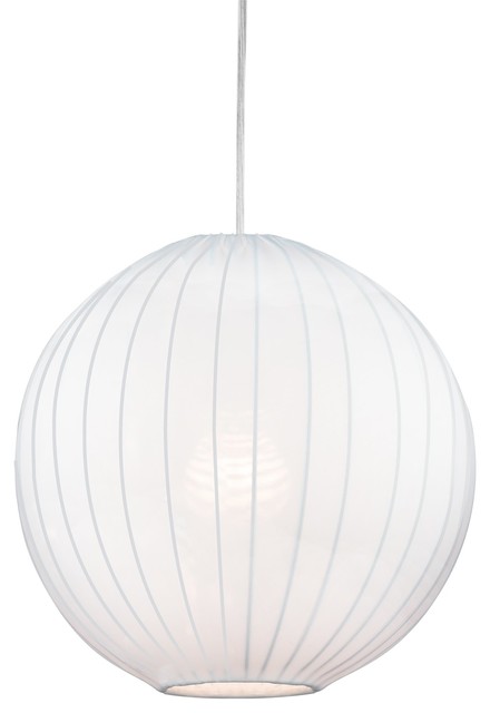 Kira Home Nova 12" Modern White Fabric Shade Lantern Globe Pendant Light