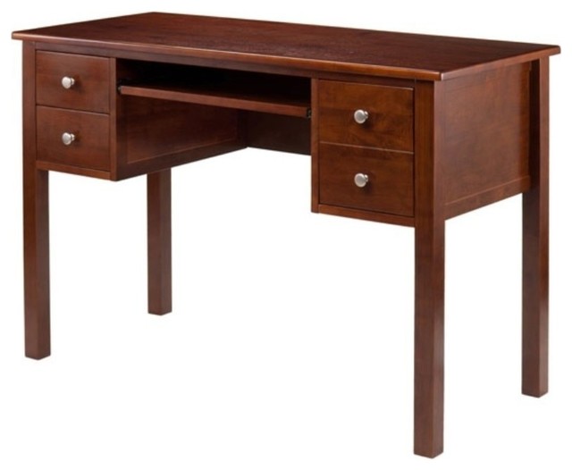 Emmett Writing Desk With Pull Out Keyboard And 2 Drawers Plus A