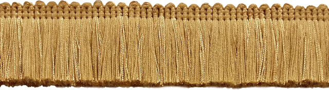 Light Gold 1.25/" Brush Fringe Trim 24 Karat Gold By The Yard