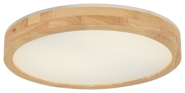 Artika Dryad Wood 15.1" Integrated LED Flushmount Ceiling Light Fixture