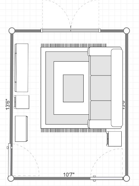 Rectangle Living Room - New Layout Help | Houzz UK
