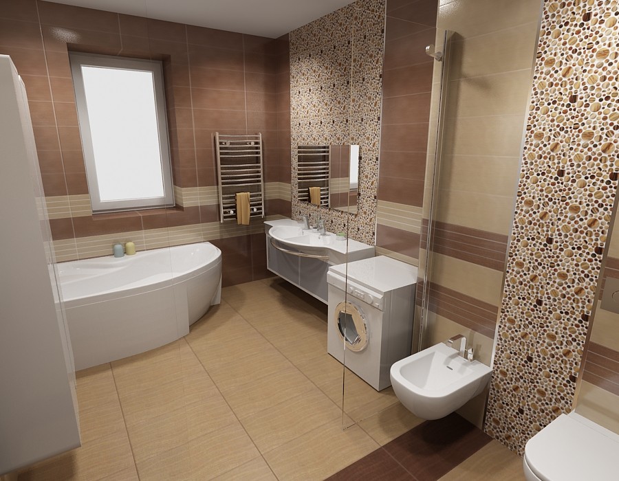 Варианты современных ванных комнат