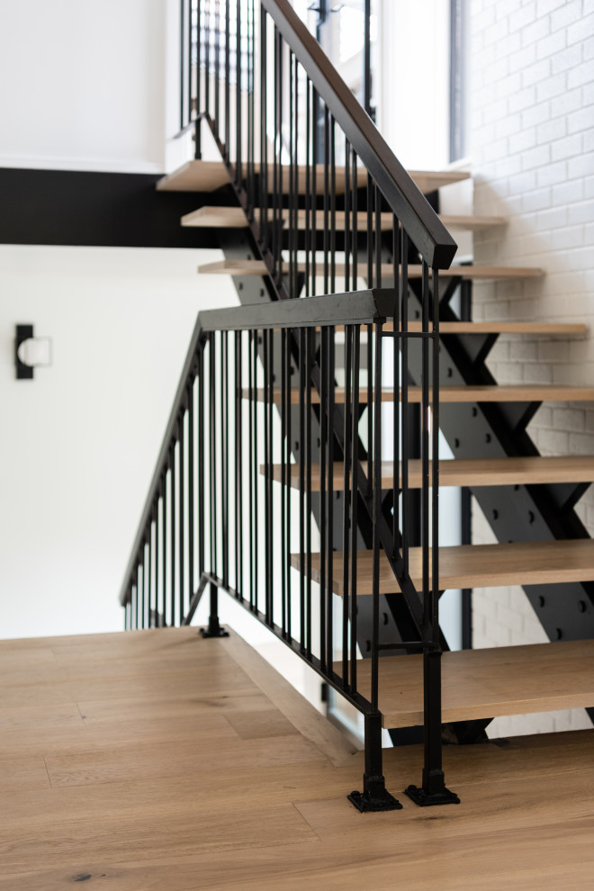 This is an example of a retro staircase in Denver.