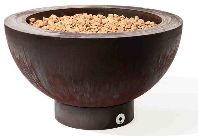 Ore Round Gas Burning Fire Bowl