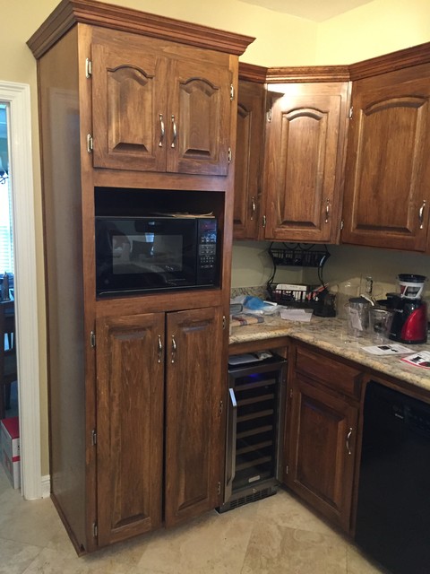 Transitional Kitchen Remodel Done in Maple transitional