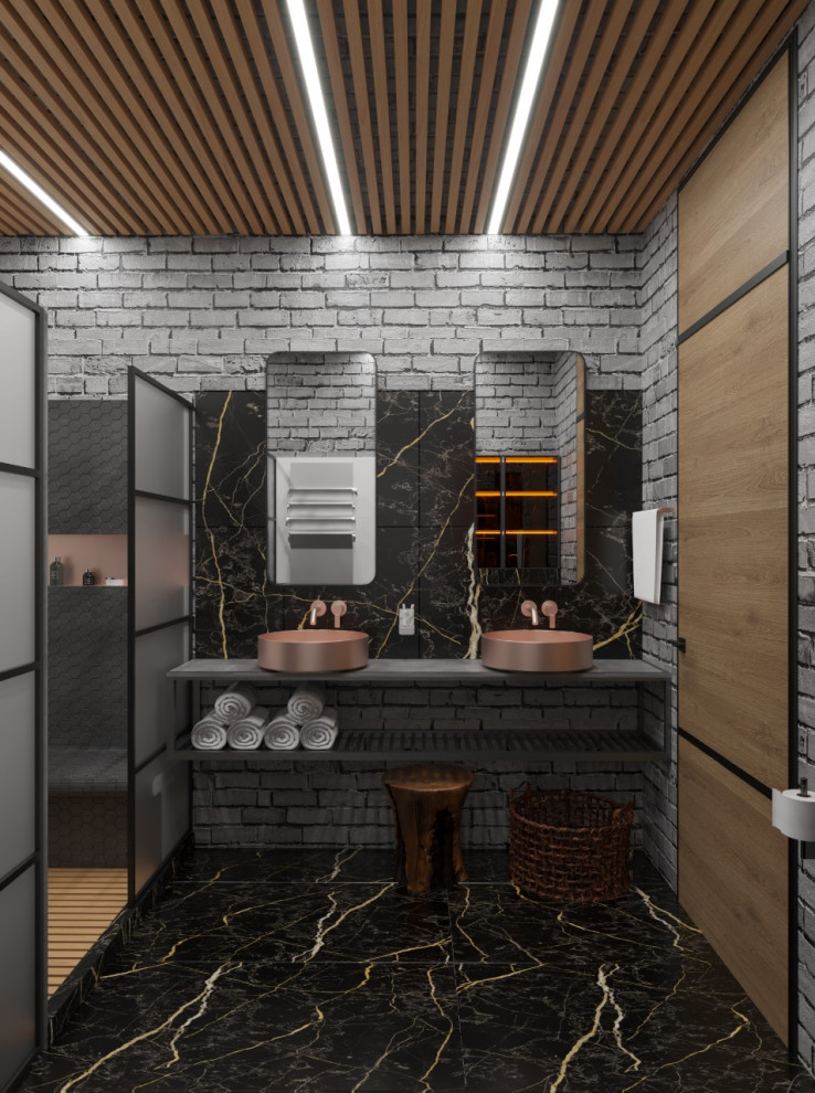 Ванная в Лофте