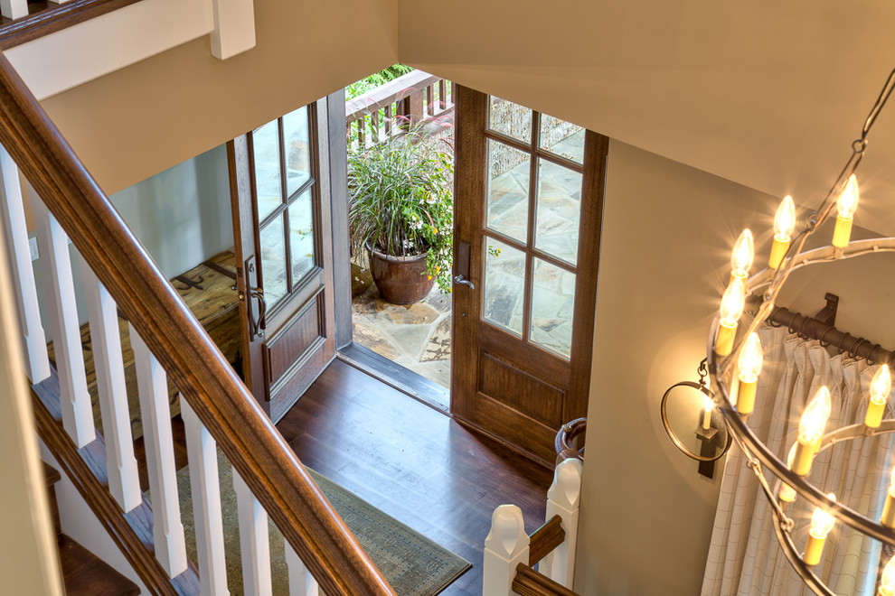 This is an example of a transitional entryway in Charlotte.