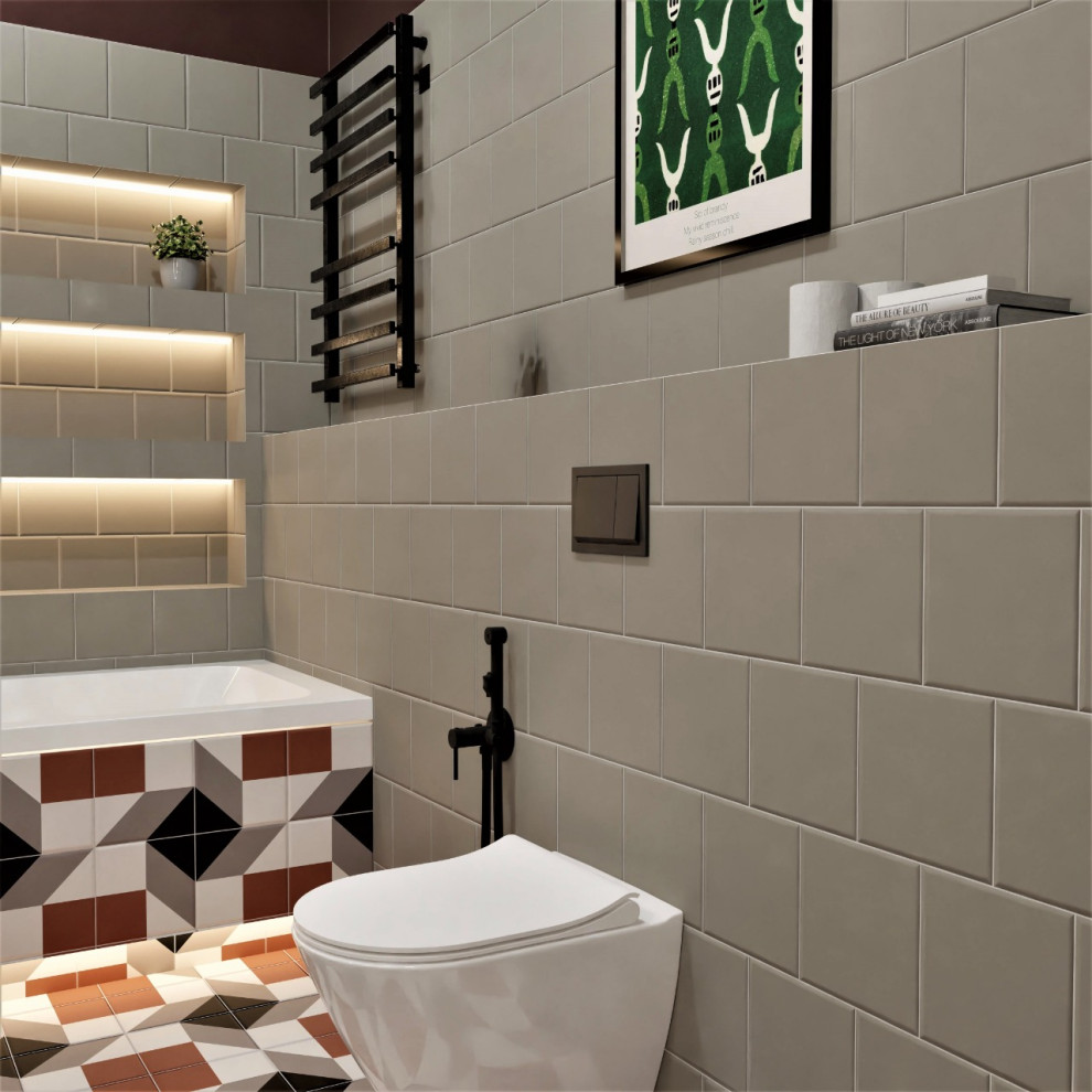 Ванная комната в стиле IKEA.