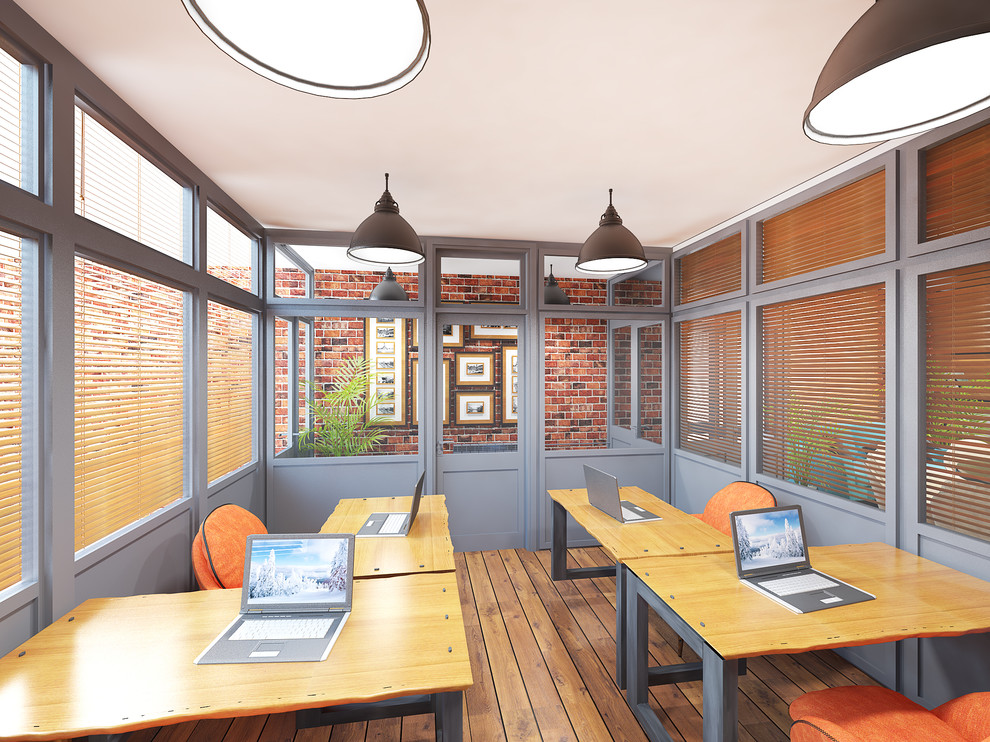 Офисы в стиле "Лофт" с яркими акцентами.