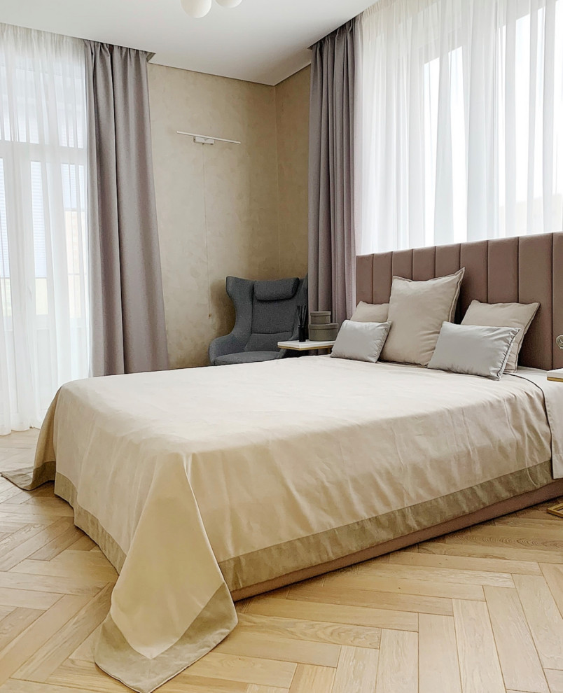 Шторы и покрывало для спальни