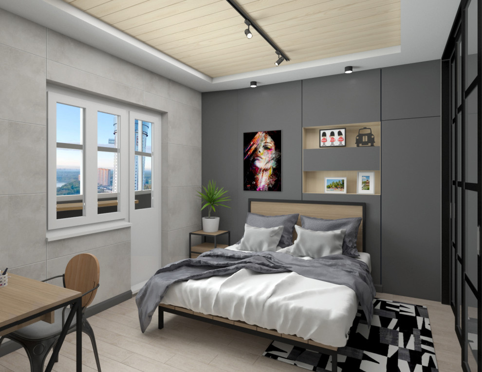 Дизайн-проект гостиной в стиле ЛОФТ