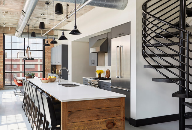 North Loop Residence industrial-kueche