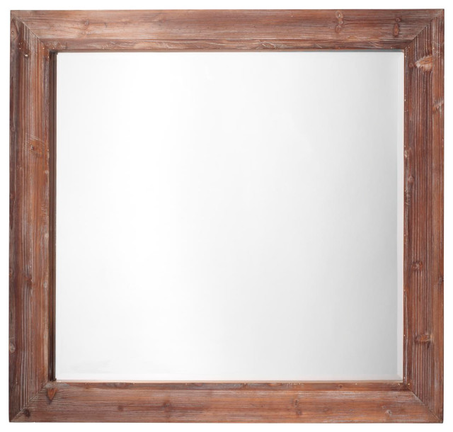 Jamie Young Gray Washed Wood Reclaimed Rectangle Mirror 6RECLRECTGR Rustic Wall Mirrors