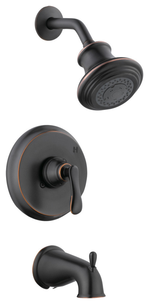 Design House 525774 Single Handle Tub and Shower Pressure - Oil Rubbed Bronze