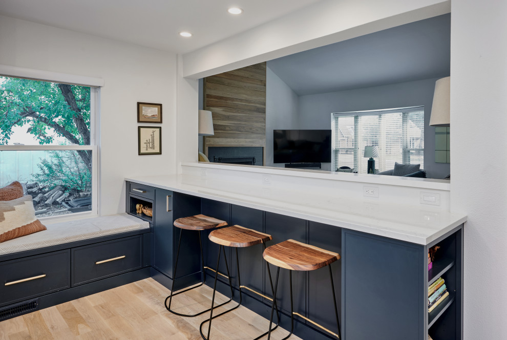 Inspiration for a transitional home design remodel in Denver