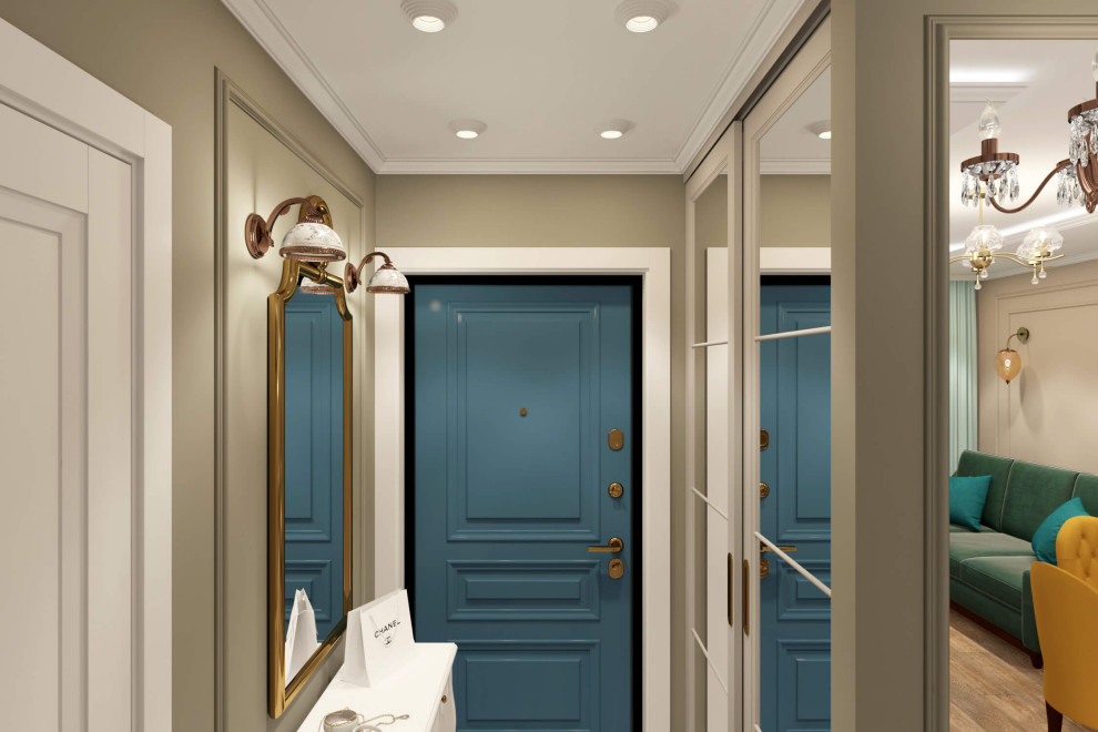 Однокомнатная квартира-студия 38м2 в неоклассике