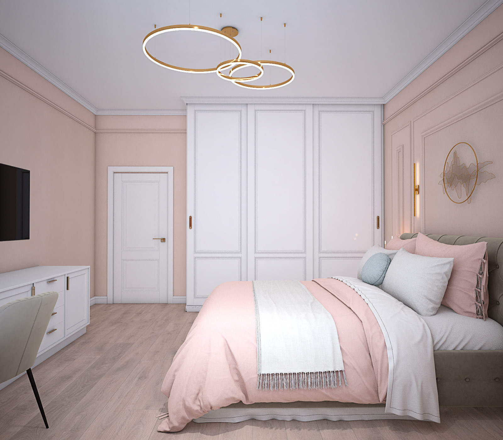 Персиковая спальня