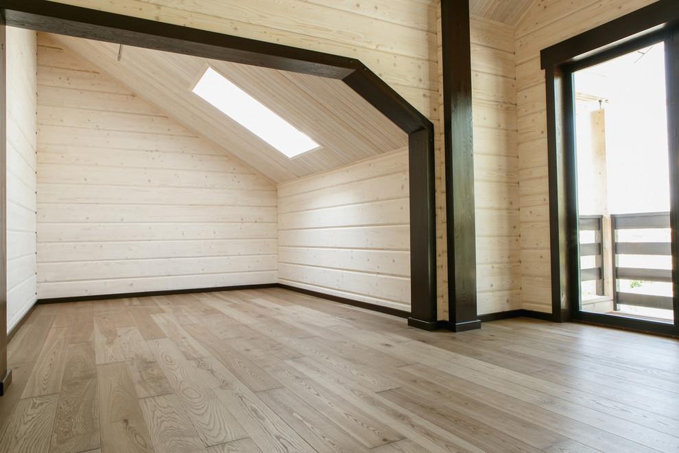 Интерьер дома из клееного бруса