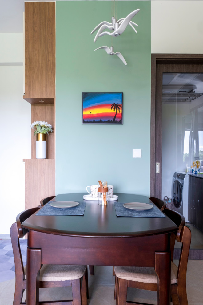 Scandinavian dining room in Singapore.