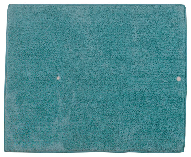Aqua Haze Teal Blue Kitchen Dish Drying Mat Dish Racks by Mary B