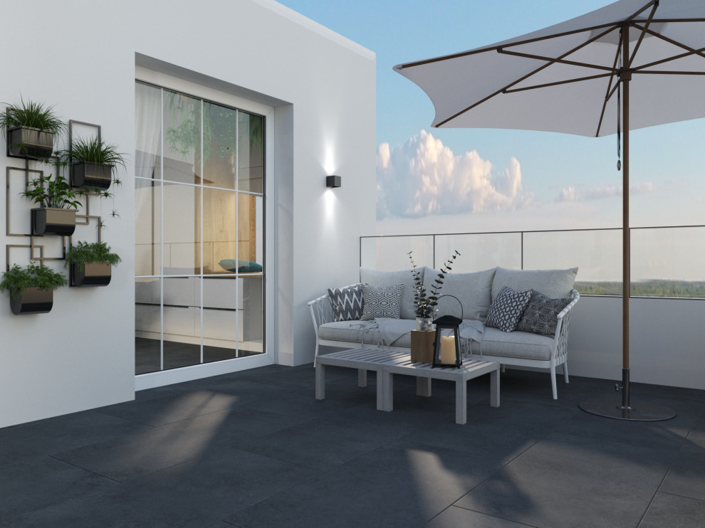 современная квартира "Белый квадрат"