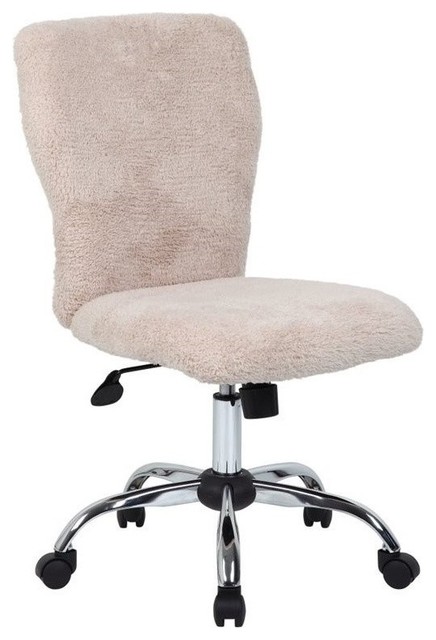 Scranton Co Microfiber Office Chair In Creme Contemporary
