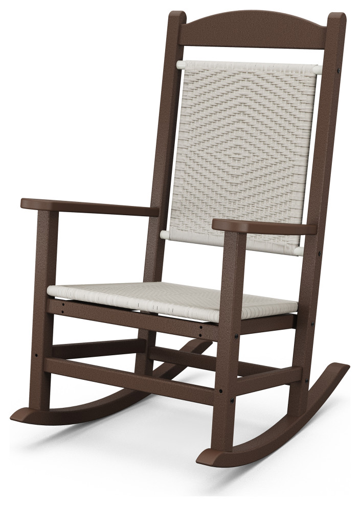 Polywood Presidential Woven Rocking Chair Tropical Outdoor Rocking   Home Design 