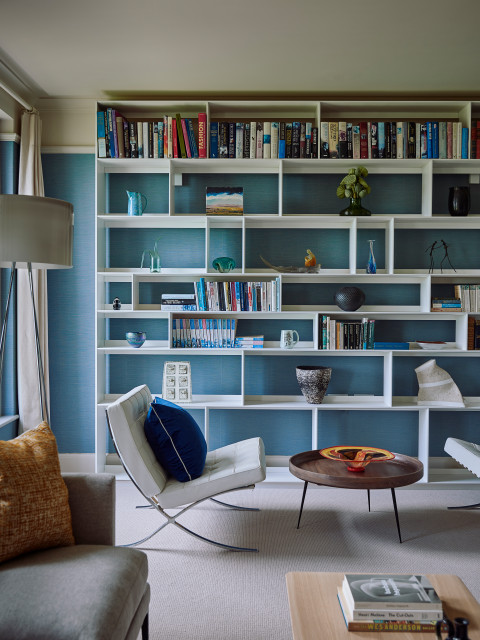 Contemporary Bath Home transitional-living-room
