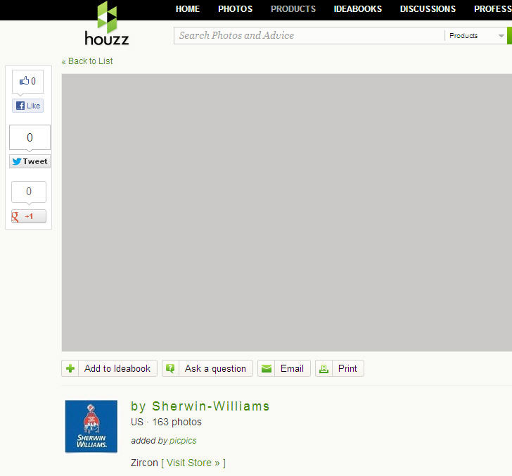 What trim color to choose to match Sherwin Williams Zircon (SW7667)?