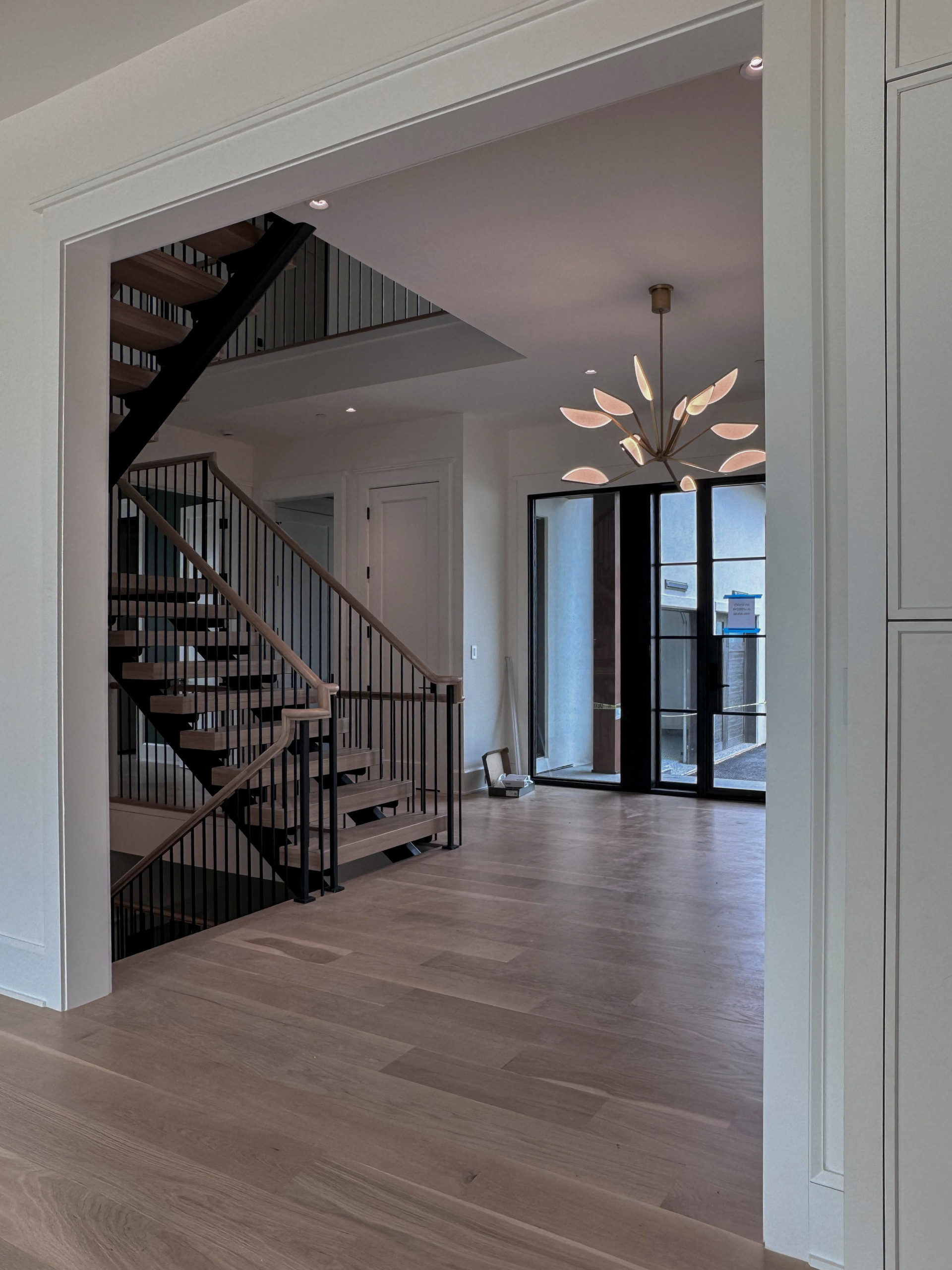 122_Modern Steel & Wood Floating Staircase, Arlington VA 22207
