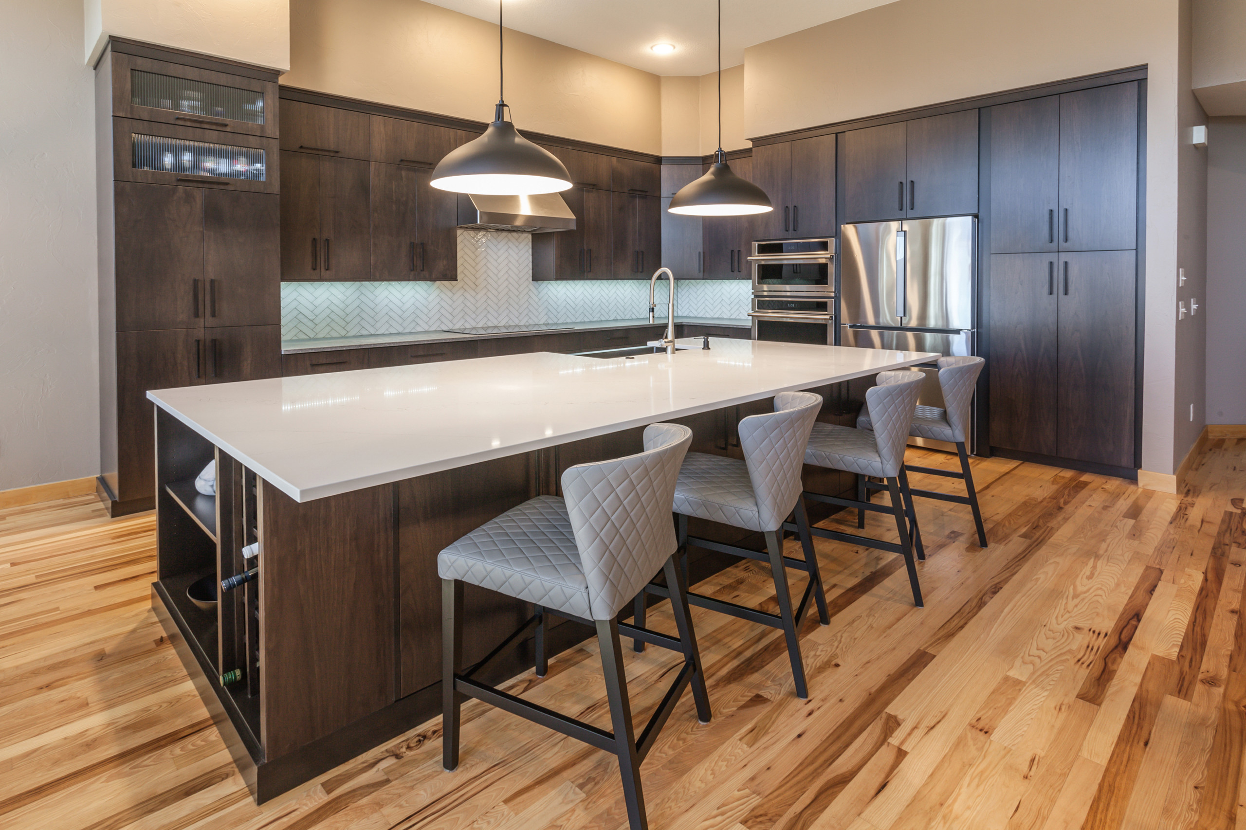 Modern Walnut Kitchen Remodel