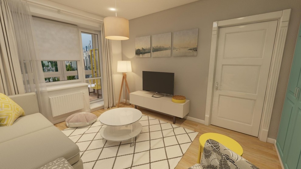 Яркая квартира в Скандинавском стиле