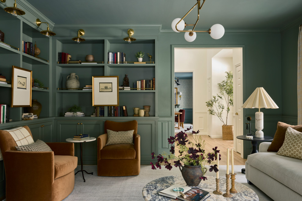 Living room - transitional living room idea in New York