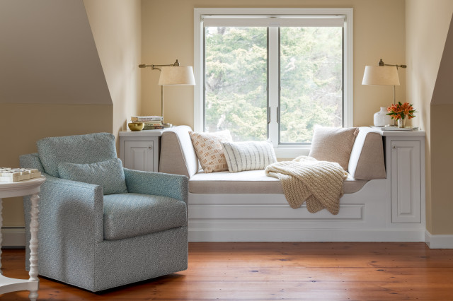 Beach House, Cape Cod MA. clasico-renovado-dormitorio