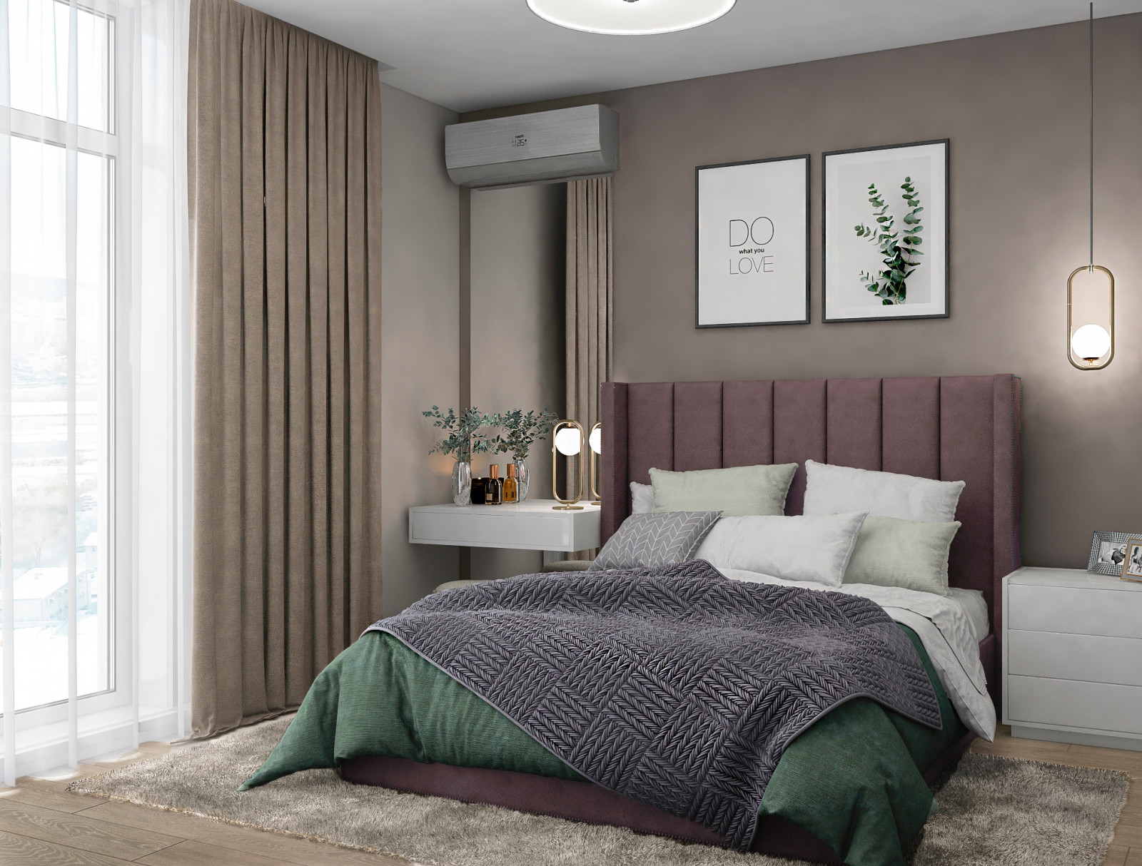 Визуализации квартиры для молодой пары(евродвушка)