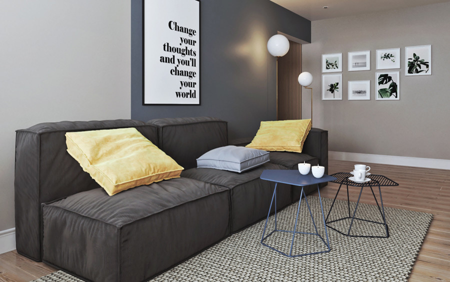 дизайн-проект интерьера квартиры в ЖК "Зеленый угол".