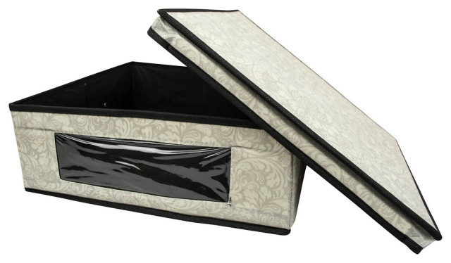 DII Closet Storage Cube Damask, 13.5Lx15.5Wx5.5H