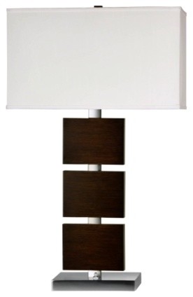Contemporary Sparta Stacked Square Table Lamp
