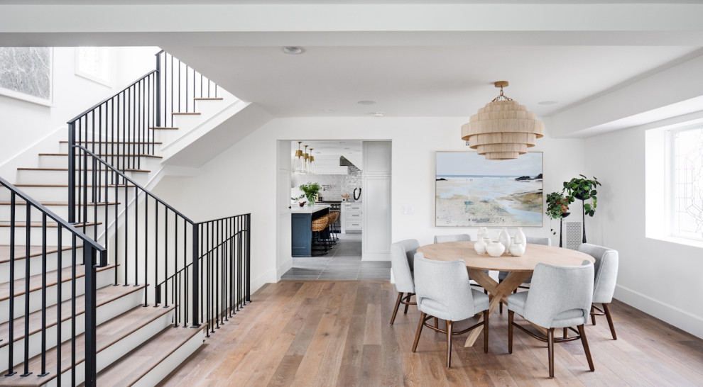 This is an example of a scandinavian dining room in Orange County.