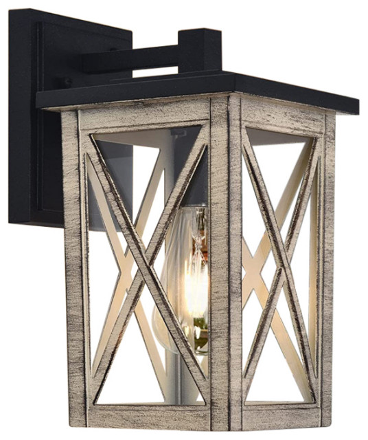 Outdoor Porch Light Dusk to Dawn Lighting Fixture Aluminum Farmhouse