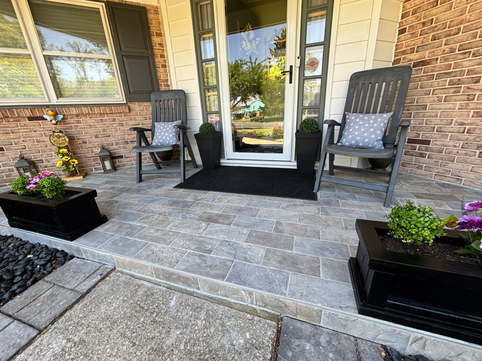 Elegant Entryway and Patio Hardscape Upgrade