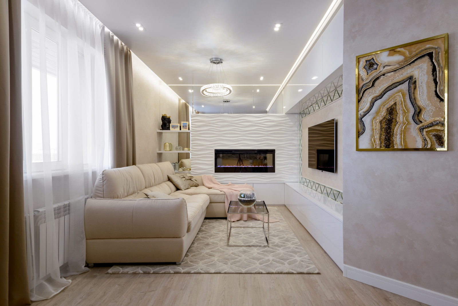 2018г. Фото квартиры 80 м2 в ЖК "Оазис"