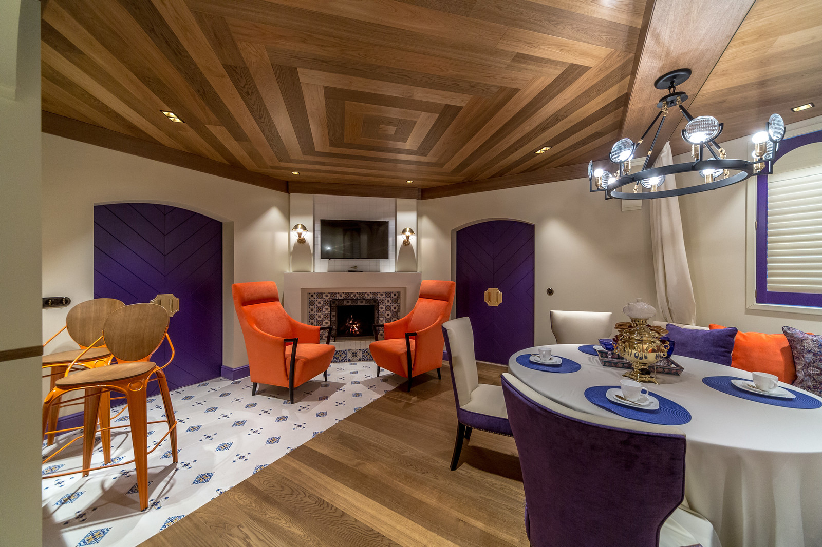 Проект "Гостиная с фиолетовым кантом" для программы Дачный Ответ на НТВ